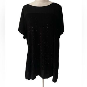 Apt9 top size 0X black stretch front